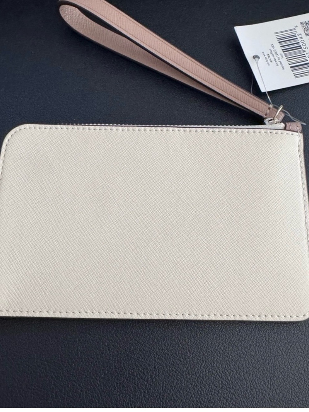 Kate Spade Bi-Color Small Zip Saffian Lucy Wristlet w/ Gold Hardware - Picture 4 of 8